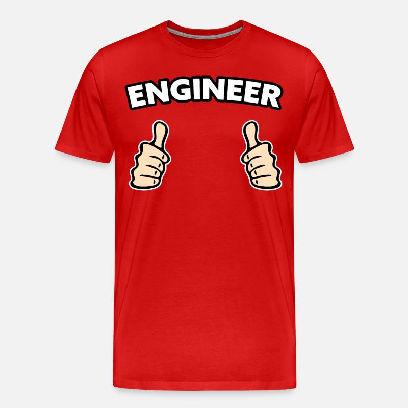 Ingenieur Beruf Geschenkidee - Männer Premium Bio T-Shirt - Rot