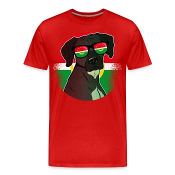 Arab Maghreb Union - Men's Premium Organic T-Shirt - red - Front - Damien (186cm)