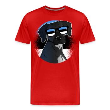 Estonia - Men's Premium Organic T-Shirt - red - Front - Damien (186cm)