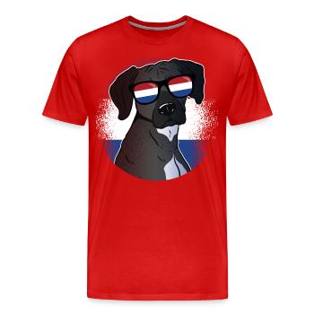 Niederlande - Männer Premium Bio T-Shirt - Rot - Vorne - Damien (186cm)