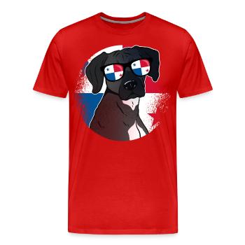 Panama - T-shirt bio Premium Homme - rouge - Devant - Damien (186cm)