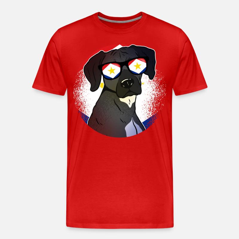Saba - Männer Premium Bio T-Shirt - Rot