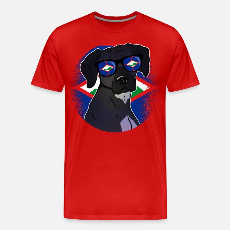 Sint Eustatius - Männer Premium Bio T-Shirt - Rot