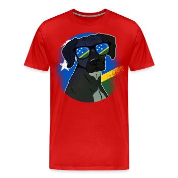 Salomon (Îles) - T-shirt bio Premium Homme - rouge - Devant - Damien (186cm)