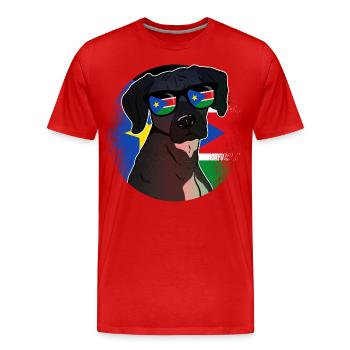 South Sudan - Men's Premium Organic T-Shirt - red - Front - Damien (186cm)