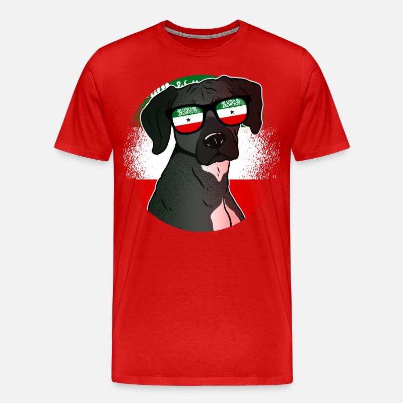 Somaliland - Männer Premium Bio T-Shirt - Rot