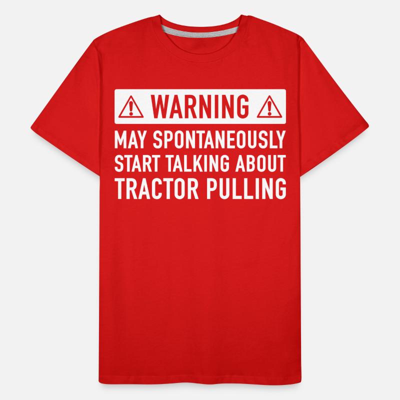 Funny Tractor Pulling-Geschenk-Idee Männer Premium Bio T-Shirt
