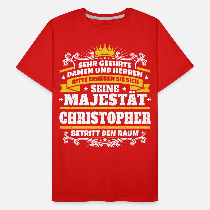 Sa Majesté Christopher T-shirt bio Premium Homme