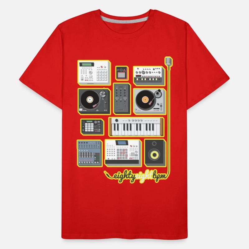 88 BPM ensemble complet (jaune / orange) T-shirt bio Premium Homme