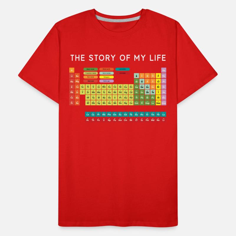 Chimiste Éléments Science Cool Fun Gift T-shirt bio Premium Homme