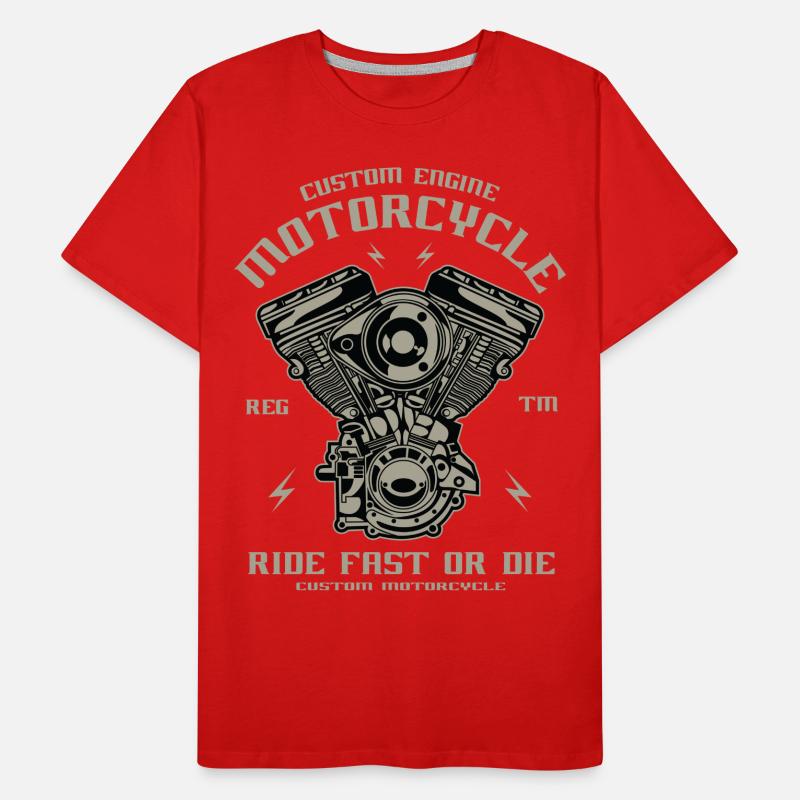 Motorcycle engine conversion Chopper Custom Engine Men's Premium Organic T-Shirt