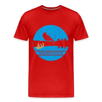 Festival de Woodstock Rock n Roll Shirt Party Metal - T-shirt bio Premium Homme - rouge - Devant - Damien (186cm)