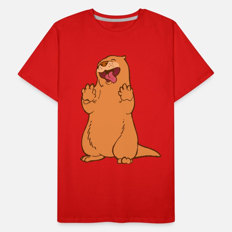 Otter dancing Men's Premium Organic T-Shirt