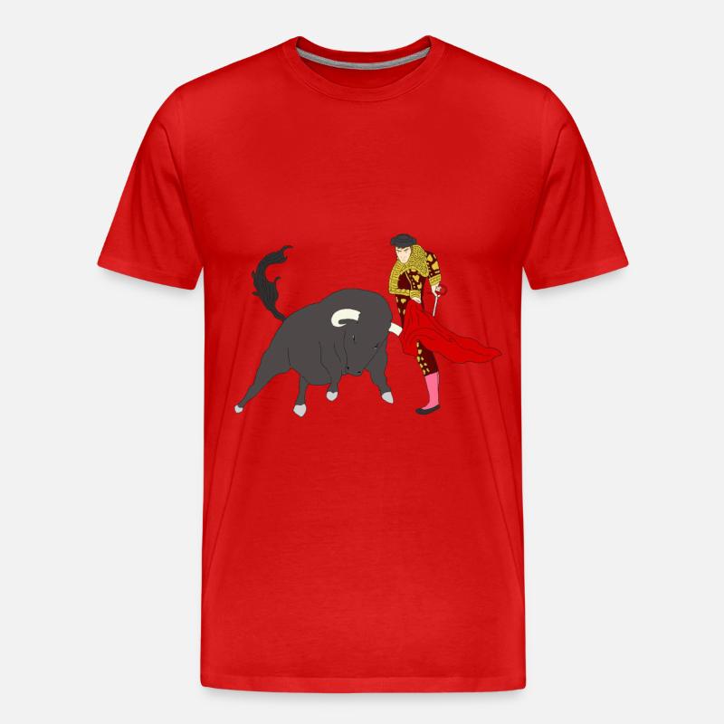Stierkampf Torero Geschenk Shirt - Männer Premium Bio T-Shirt - Rot