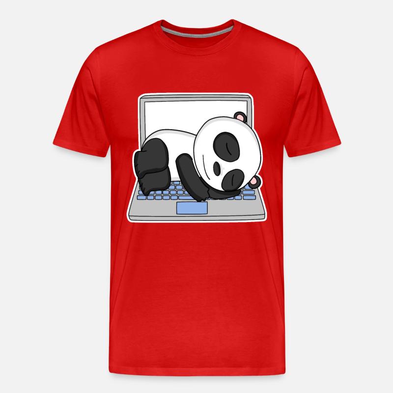 Computer Nerd Programmierer Herren Geschenk - Männer Premium Bio T-Shirt - Rot