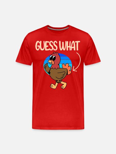 Devinez quel poulet - T-shirt bio Premium Homme - rouge