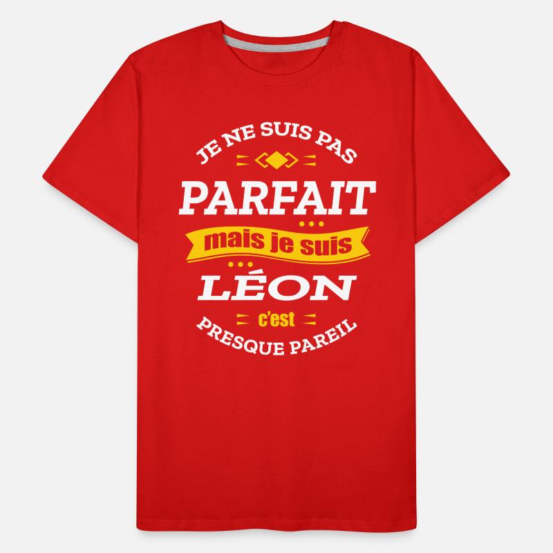 LÉON PARFAIT - PRENOM LÉON T-shirt bio Premium Homme