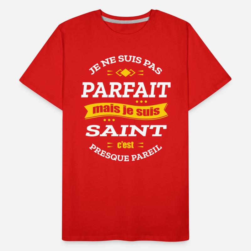 SAINT PARFAIT - PRENOM SAINT T-shirt bio Premium Homme
