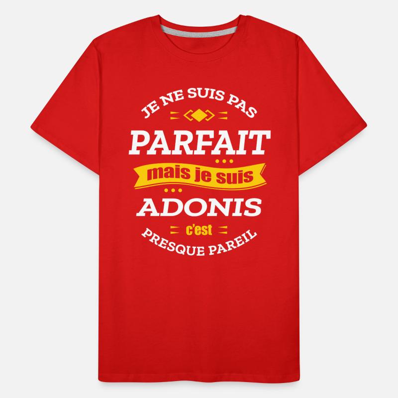 ADONIS PARFAIT - PRENOM ADONIS T-shirt bio Premium Homme