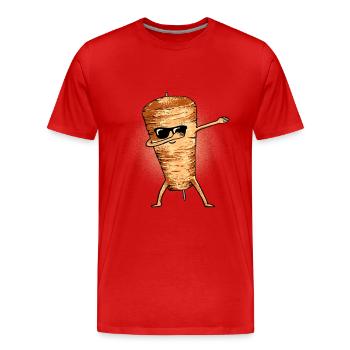 Dabbender brochette de kebab Dab - T-shirt bio Premium Homme - rouge - Devant - Damien (186cm)