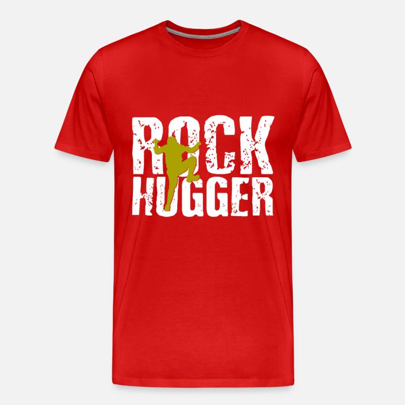 Klettern - Männer Premium Bio T-Shirt - Rot