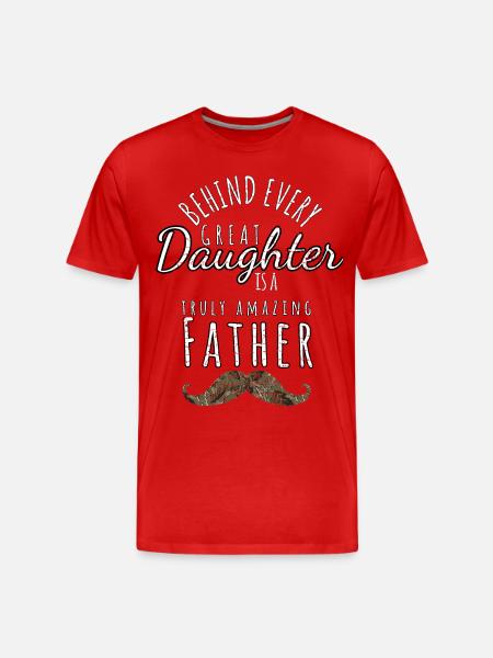Conception de père et fille - T-shirt bio Premium Homme - rouge