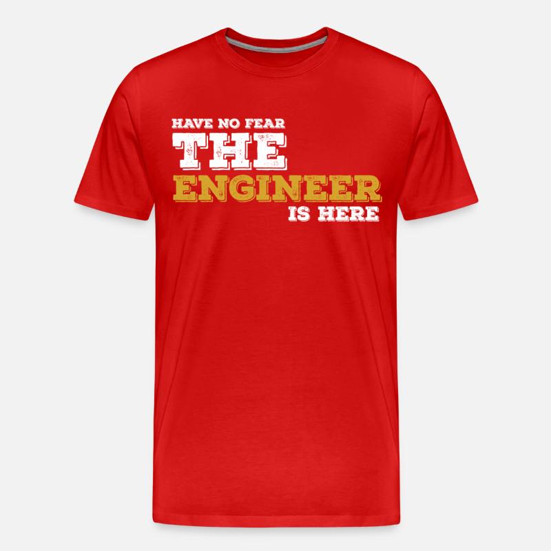 Ingenieur Engineer Techniker Geschenk Idee - Männer Premium Bio T-Shirt - Rot