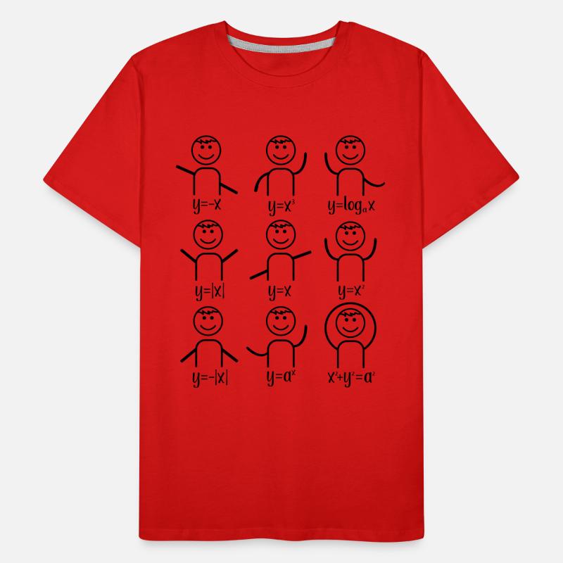 Math teacher algebra dance math Men's Premium Organic T-Shirt