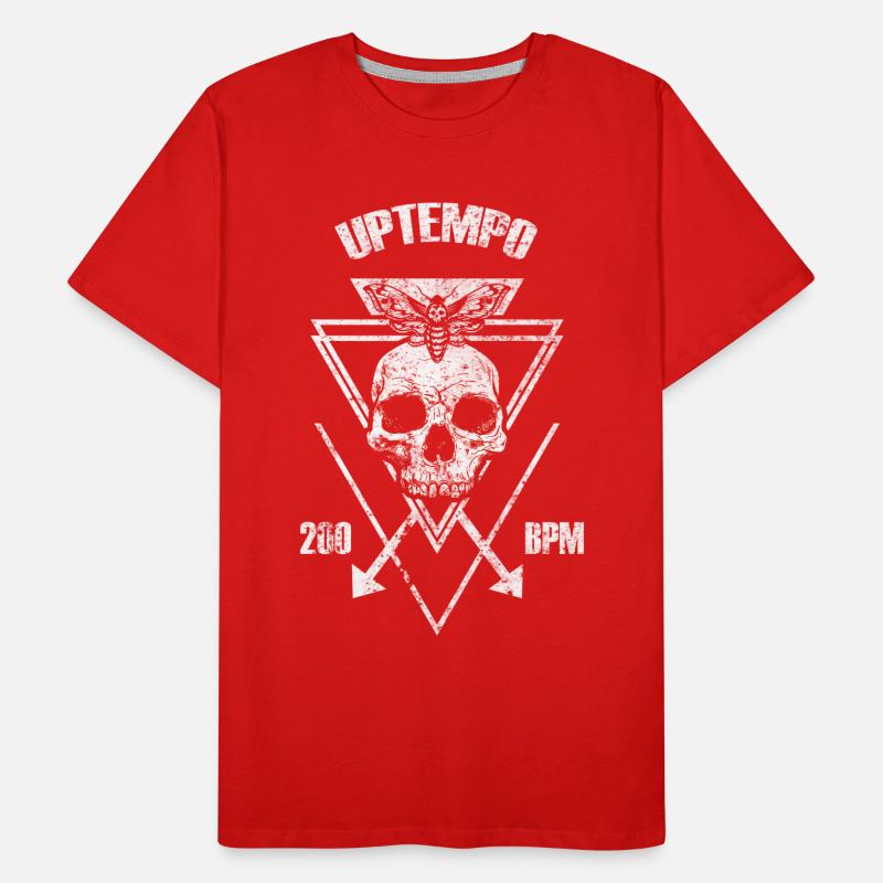 Uptempo Rave Techno Terrorcore cadeau T-shirt bio Premium Homme