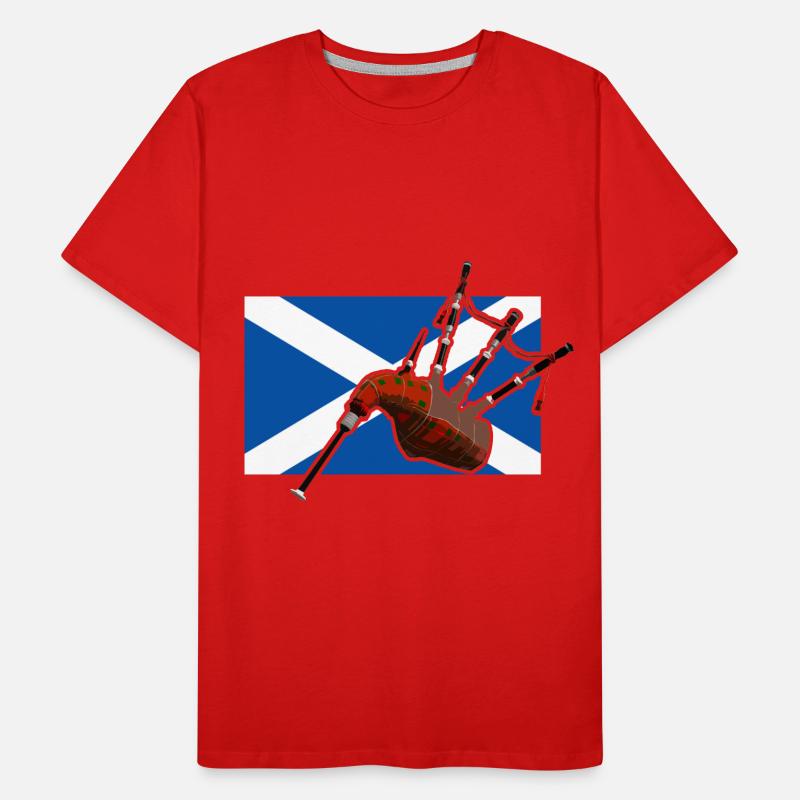 Ecosse Cornemuse Kilt Gift T-shirt bio Premium Homme