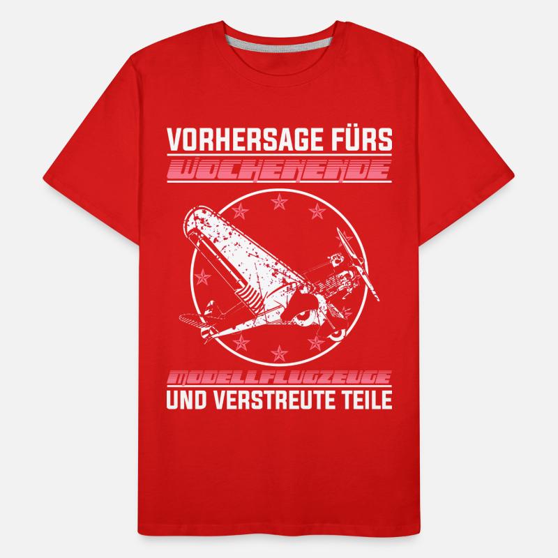 Modellflug Modellflieger Modellbauer Geschenk Männer Premium Bio T-Shirt