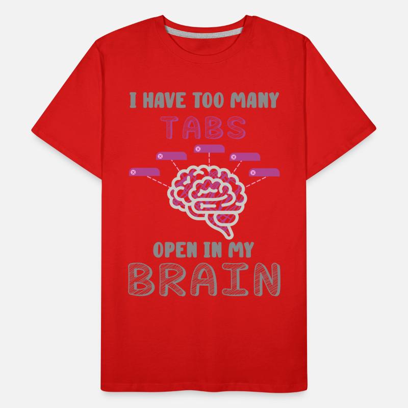 adhd, adhd ouvert, café, T-shirt bio Premium Homme