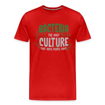 Biologie, biologie Chimie, Génétique, - T-shirt bio Premium Homme - rouge - Devant - Damien (186cm)