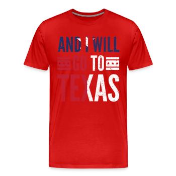 southern slang, southern slang texas sprache, - T-shirt bio Premium Homme - rouge - Devant - Damien (186cm)