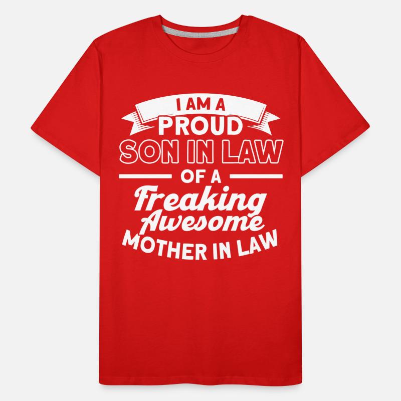 Fier gendre d’une belle-mère T-shirt bio Premium Homme