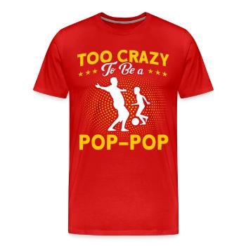 Pop-Pop Grandpa Grandfather Grandfather - Men's Premium Organic T-Shirt - red - Front - Damien (186cm)