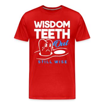 Weisheitszähne Weisheitszahn Patient Zahnarzt - Männer Premium Bio T-Shirt - Rot - Vorne - Damien (186cm)
