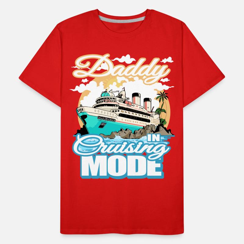 Excursion en bateau de vacances en mode croisière Daddy T-shirt bio Premium Homme