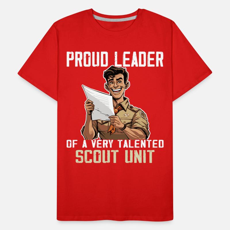 Camping Scouting - Funny Scout Guide Men's Premium Organic T-Shirt