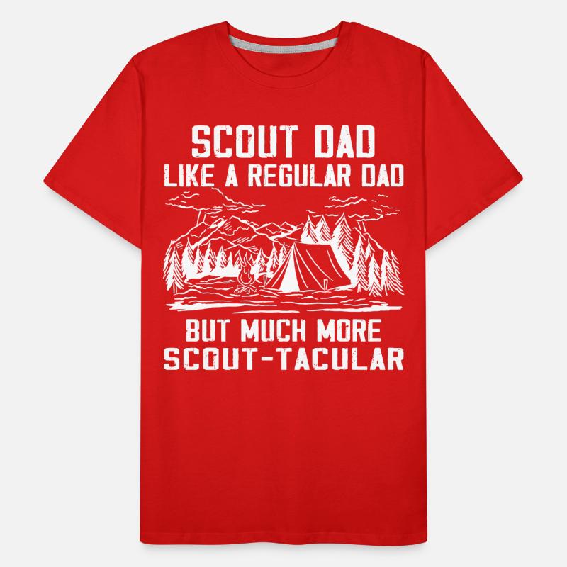 Camping Scouting - Drôle de père scout T-shirt bio Premium Homme