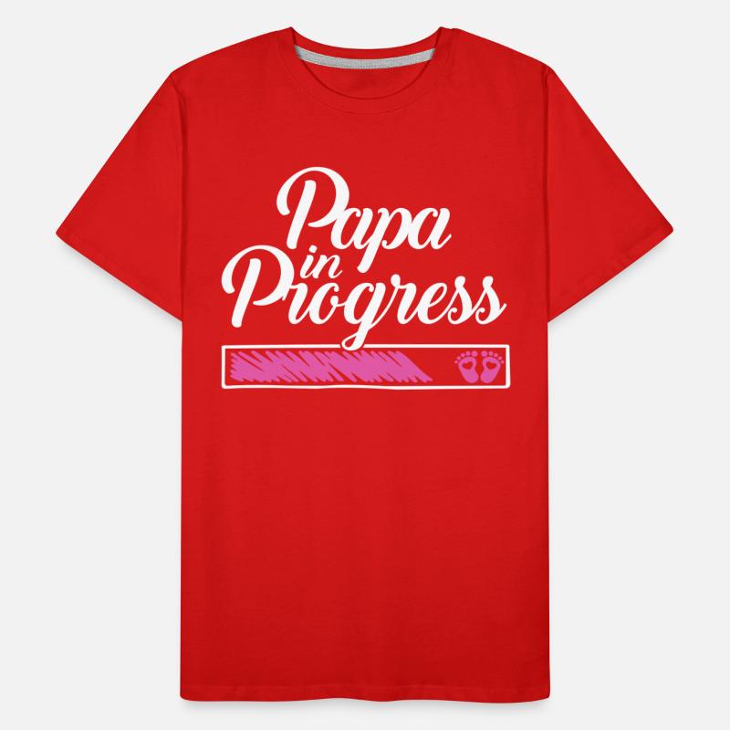 Pregnancy 2023 - Daddy Work in progress - Men's Premium Organic T-Shirt