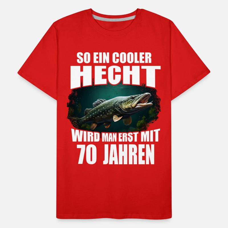 So ein cooler Hecht wird man erst mit 70 Männer Premium Bio T-Shirt