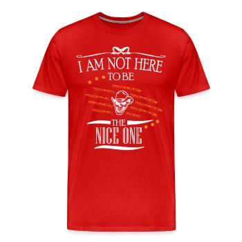 pas gentil méchant méchant méchant agacé malhonnête - T-shirt bio Premium Homme - rouge - Devant - Damien (186cm)