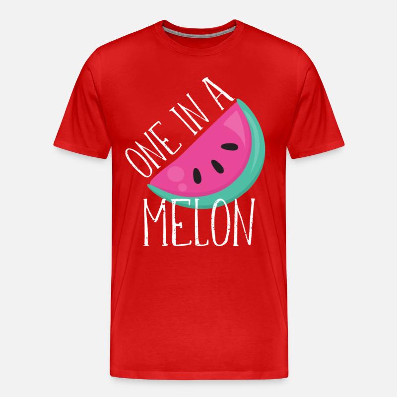 One in a melon - Männer Premium Bio T-Shirt - Rot