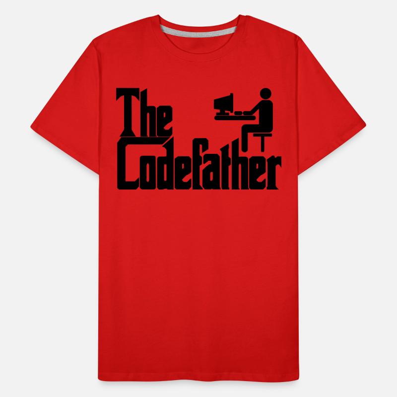 The Codefather Programmer PC Coding Gift Men's Premium Organic T-Shirt