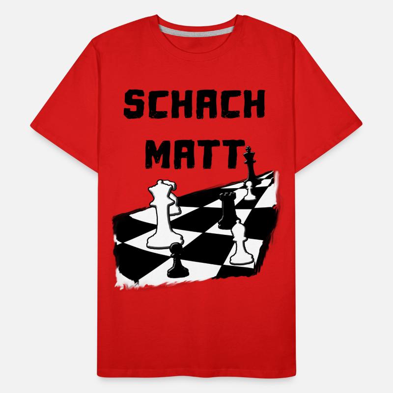 Checkmate Chessboard Chessplayer T-shirt bio Premium Homme