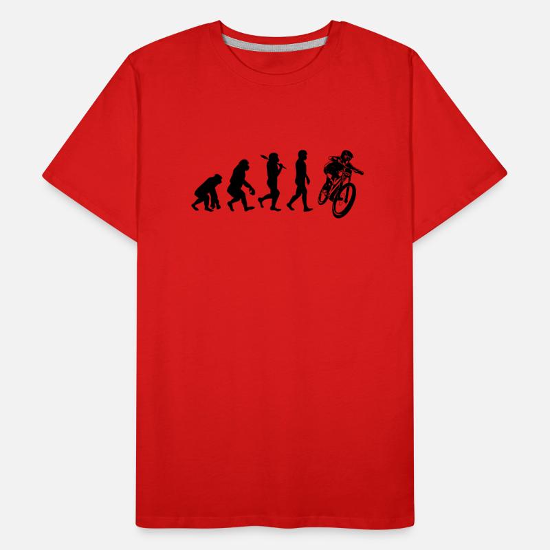 Downhill Evolution Gescgebk pour cyclistes VTT T-shirt bio Premium Homme