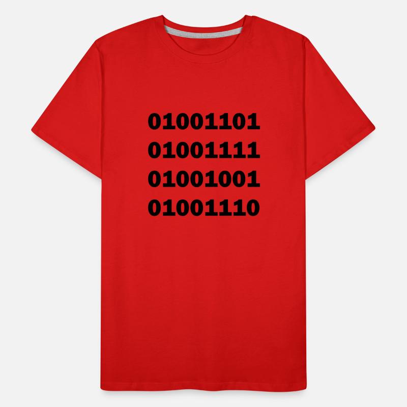 Code binaire MOIN T-shirt bio Premium Homme