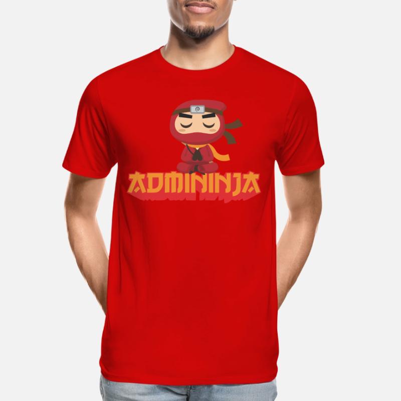 Admininja computer scientist computer science administrator Men's Premium Organic T-Shirt