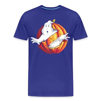 Ghostbusters Halloween Logo - Men's Premium Organic T-Shirt - royal blue - Front - Damien (186cm)